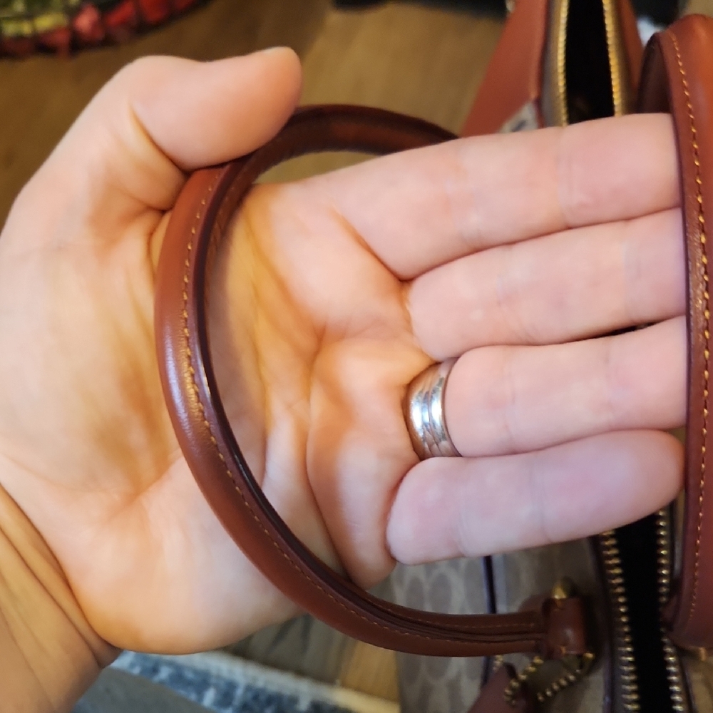 Coach Tan and Brown Shoulder Bag - Picture 8 of 13